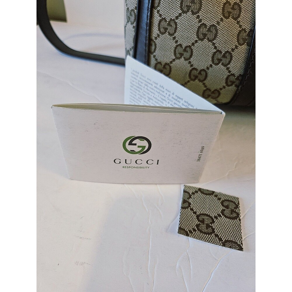 Authentic Gucci Medium Canvas GG Crossbody Bag - Picture 14 of 16